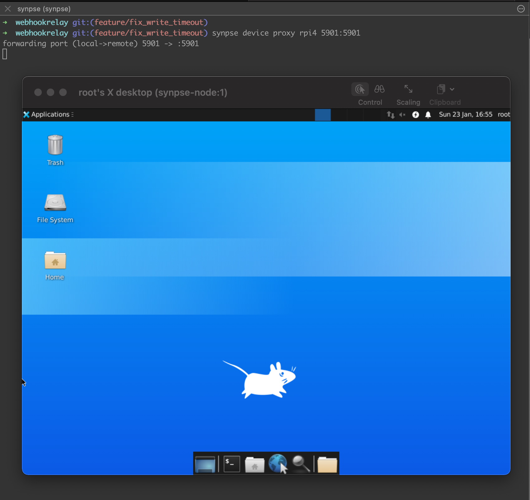 VNC on raspberry pi